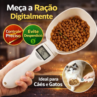 Colher Pegador Balança Precisão Digital Cozinha Ração Pet